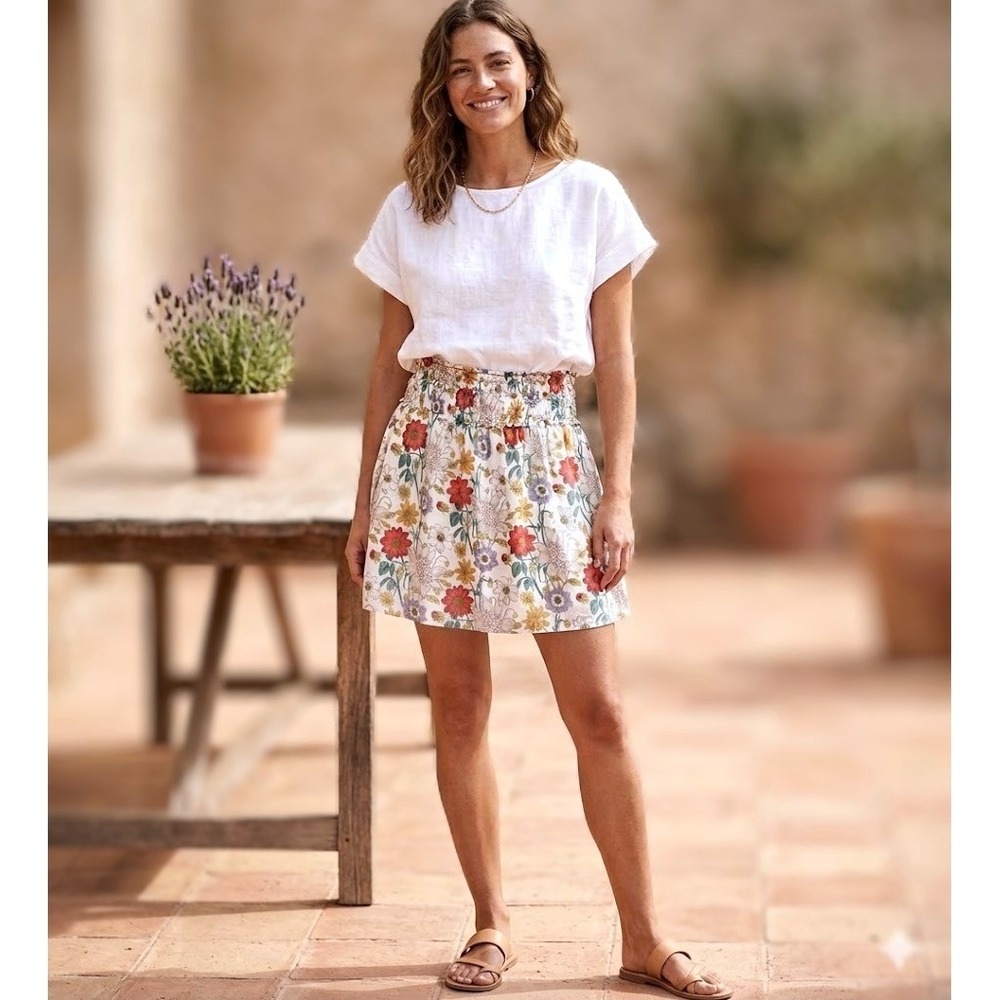 Lg Silk Cotton Mini Sophie Max Cottagecore Coquette‎ Festival Twee Women Soft